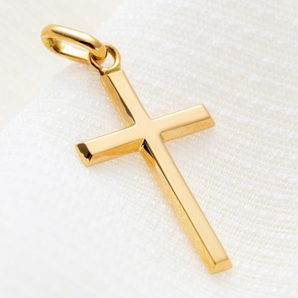 18金 ネックレス ペンダント クロス 十字架 K18 18K メンズ レディース