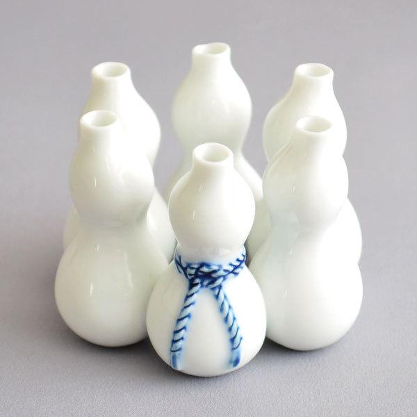 蓋置 茶道具 横石嘉助 作 白磁六瓢蓋置 : 茶道具専門店 (有)菊池商店