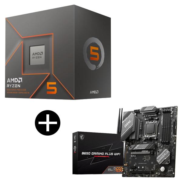 AMD Ryzen 5 8500G BOX With Wraith Stealth Cooler CPU + MSI B650