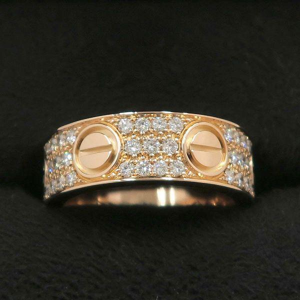 Cartier（カルティエ） ラブリング/パヴェダイヤモンド#50(日本サイズ