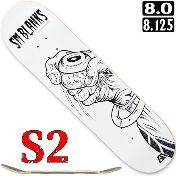 S2 (コンケーブ抑えたしっかりプレス/初心者〜中級者向き) SMハンド白