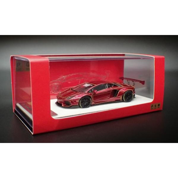 PGM 1/64 LB☆W ランボルギーニ LP700 Red フル開閉機能付 : ミニカー