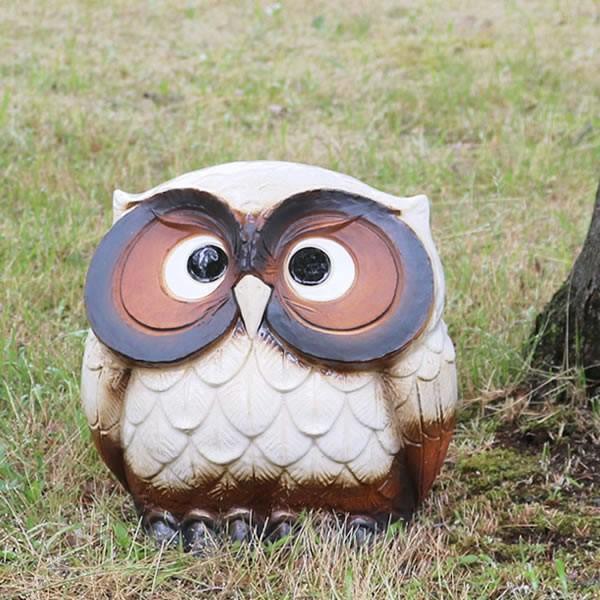 信楽焼 ふくろう 送料無料 陶器フクロウ 梟 フクロウ置物焼 やきもの梟