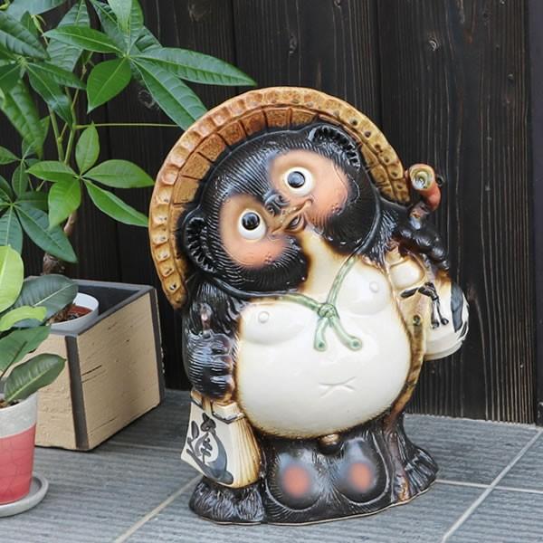 信楽焼 13号福狸 たぬき タヌキ 開運 縁起物 可愛い 陶器 商売繁盛