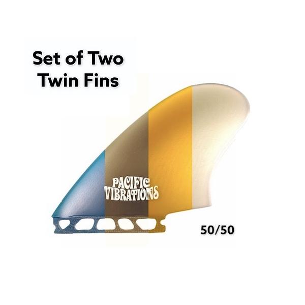 pacificvibrations FUTURE Keel CI Twin Fins 50/50 Foil FIN ツイン