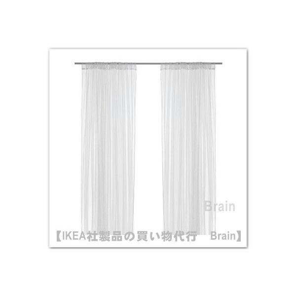 イケア（IKEA） LILL/リル レースカーテン1組280x250 cm ホワイト