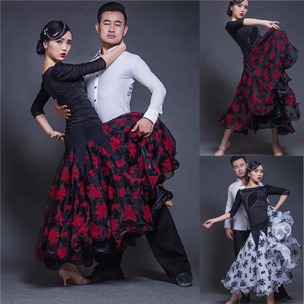 社交ダンススカート（単品） ダンス 衣装 社交ダンス スカートS~3XL