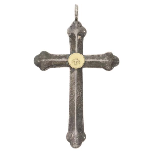 goro's（ゴローズ） 小メタル付きクロス ネックレストップ シルバー