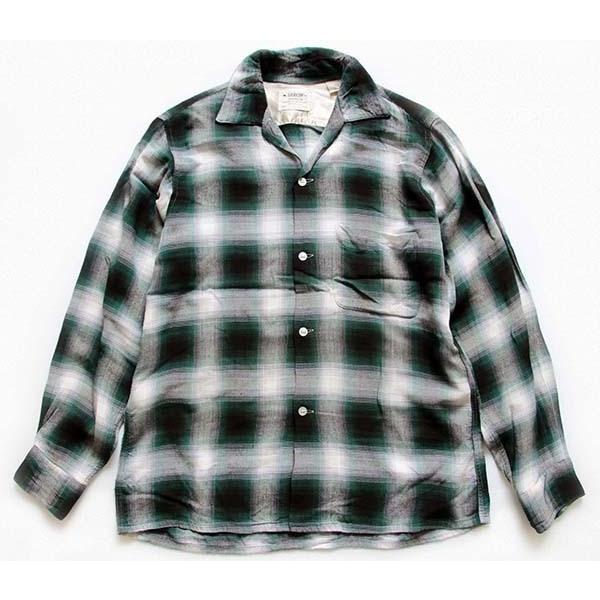 アロー ☆60s USA製 ARROW CHEVELLA オンブレチェック オープンカラー