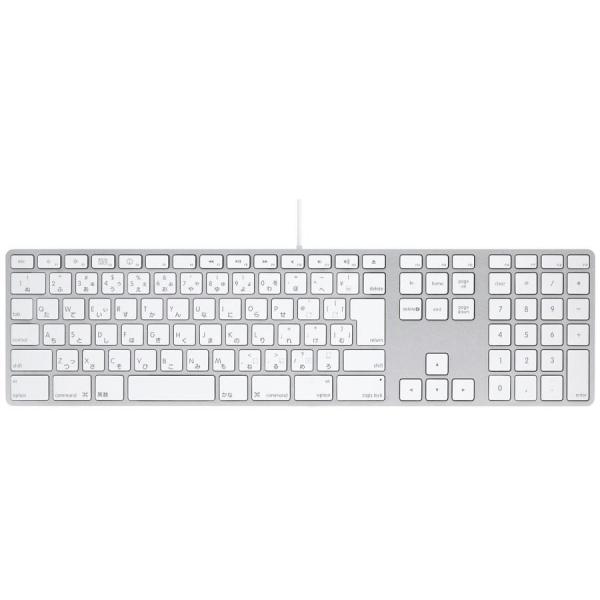 Mac（Apple） 中古 アップル 純正 Apple Keyboard A1243 (テンキー付き