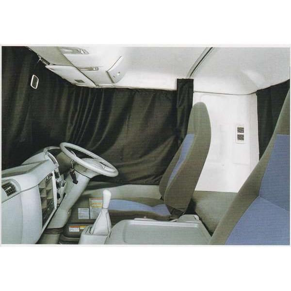 ファイター ラウンドカーテンレールの標準幅 ショートキャブ用