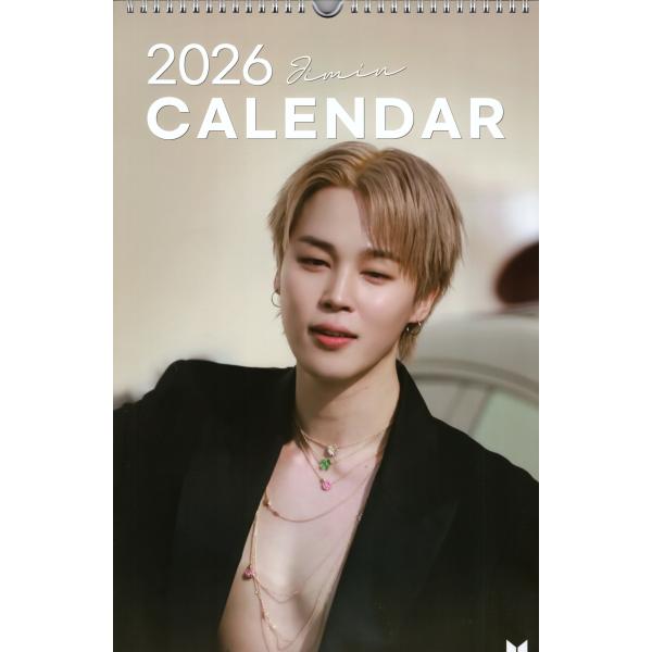 BTS ジミン グッズ 大判 壁掛け カレンダー 2026年 (令和8年) +