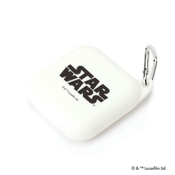 STAR WARS スター・ウォーズ ロゴ ポーチ ホワイト 白 カラビナ付き