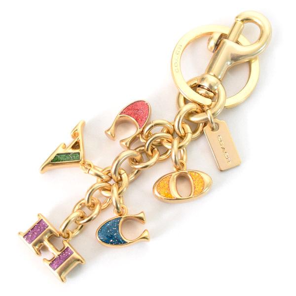 COACH（コーチ） キーホルダー メタル エナメル マルチ ミックス