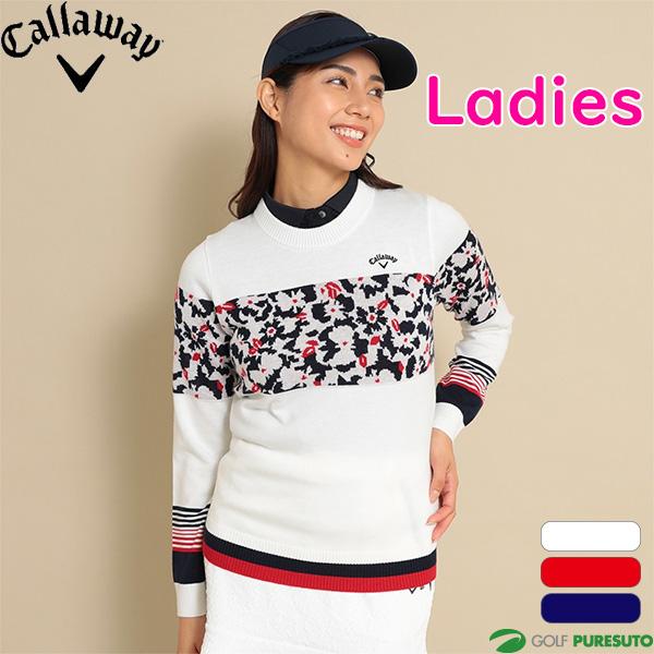 Callaway（キャロウェイ） レディース 長袖 クルーネックニット