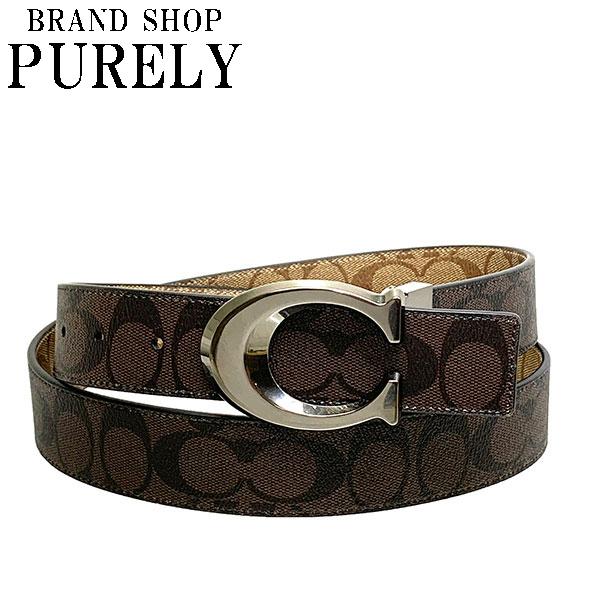 COACH（コーチ） 国内発送 ベルト メンズ スカルプテッド シグネチャー