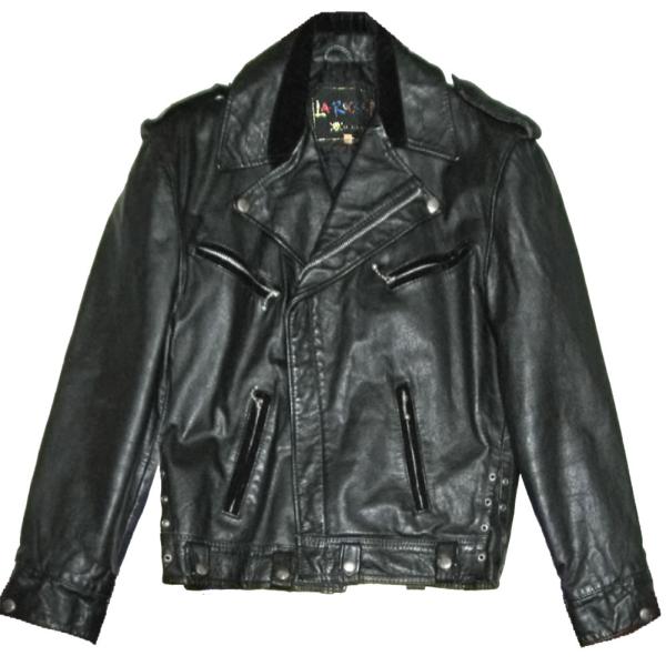 La Rocka! / JOHNSONS 80's VINTAGE Velvet Trimmimg PIRATES BIKER