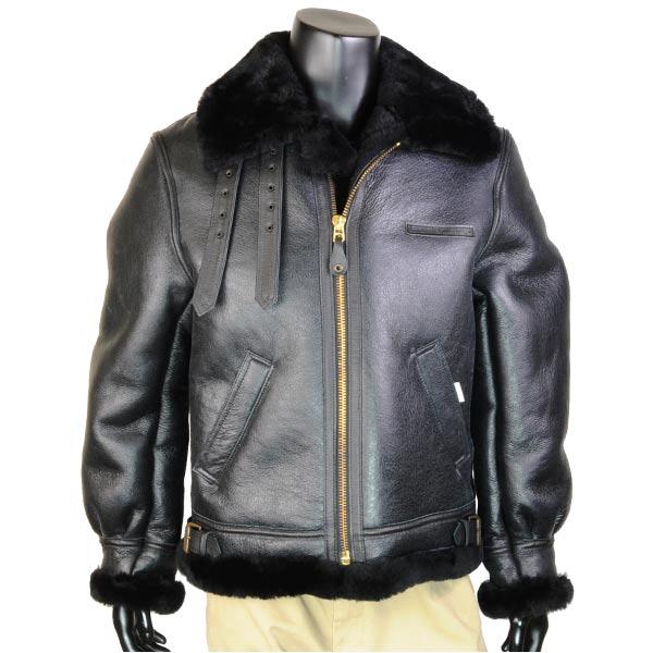AVIREX B-3 フライトジャケット ムートン ブラック [ 40サイズ