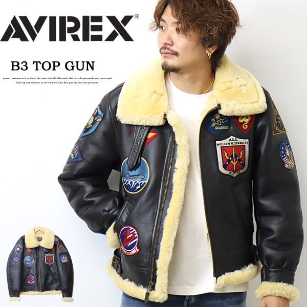 AVIREX（アヴィレックス） リアルムートン B-3ジャケット TOP GUN