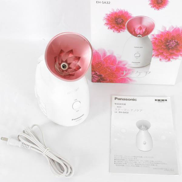 ナノケア 【美品】パナソニック スチーマー EH-SA32-P 美顔器 フェイス