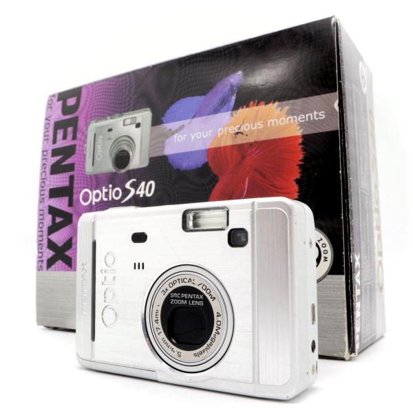 コンパクトカメラ PENTAX Optio S40 シルバー ペンタックス k2808
