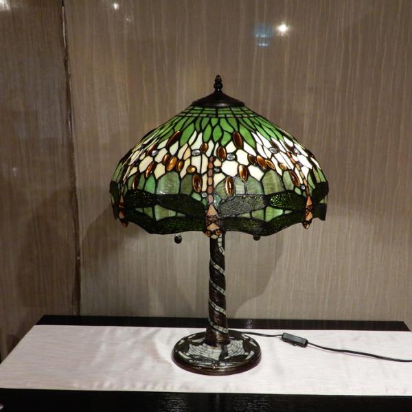 ステンドグラスランプEL-309 ドラゴンフライ ランプ ステンドガラス