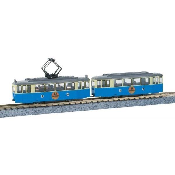 カトー（KATO） Tram Car 2両セット 青／白 イエガーマイスター広告付