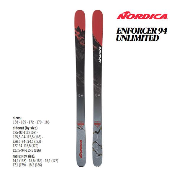 NORDICA（ノルディカ） スキー板 2024 ENFORCER 94 UNLIMITED エン