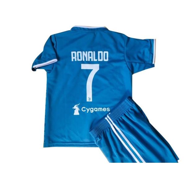 ユニフォーム 子供 ロナウド＃7 ユベントス(アウェイ：青)19/20 子供用