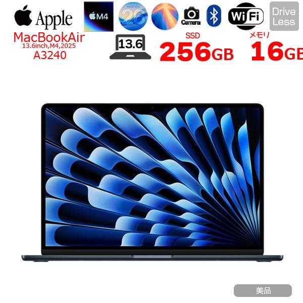 MacBook Air 【中古パソコン】Apple 13.6inch MW123J/A A3240 2025