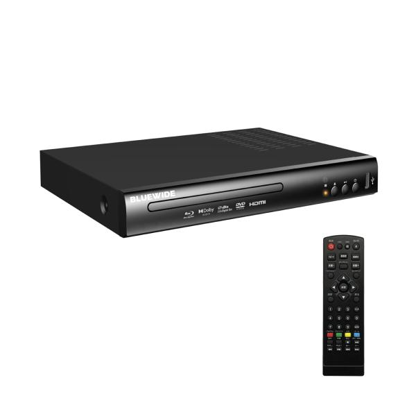 BLUEWIDE ブルーレイプレーヤー DVDプレーヤー ブラック フルHD 1080P