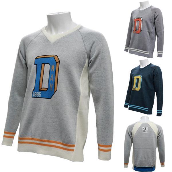 ディセンバーメイ ゴルフ ニット メンズ 軽量 薄手 セーター Vネック