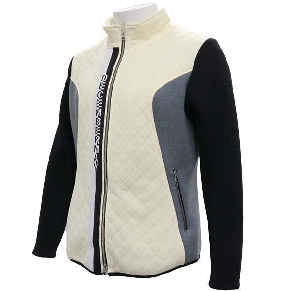 ディセンバーメイ ゴルフ ブルゾン メンズ ダンボールニット キルト