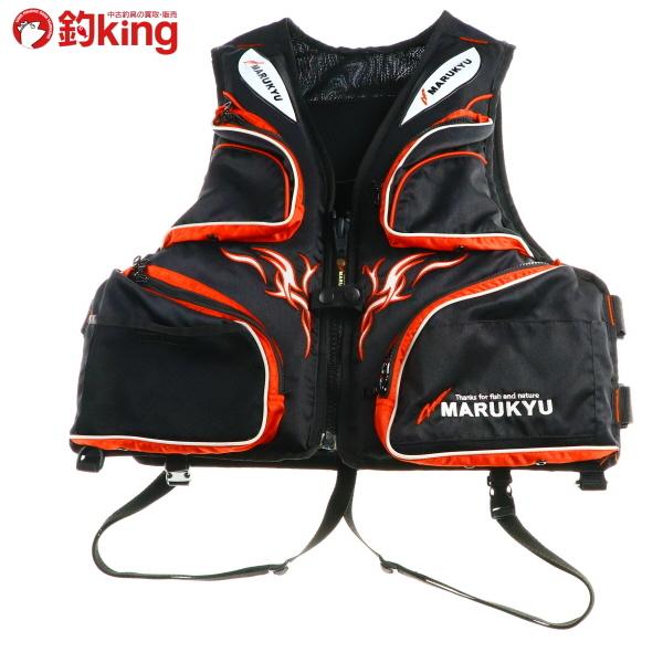 マルキュー ライフジャケット MQ-04 ブラック Lサイズ /U114M 美品