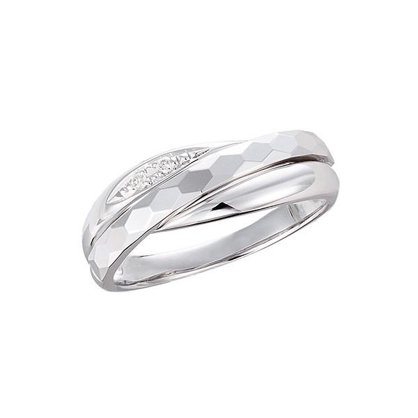 ジュエリーツツミ K10ホワイトゴールドダイヤモンドリング