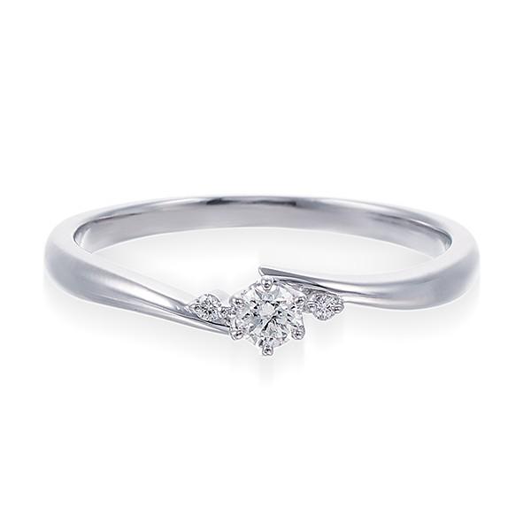 ジュエリーツツミ プラチナ鑑定書付ダイヤモンドリング（0.08カラット