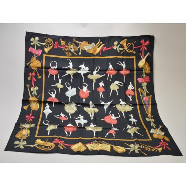 HERMES（エルメス） カレ90 La Dance バレエの踊り子 スカーフ シルク