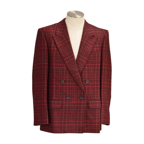 Aquascutum（アクアスキュータム） ダブル ジャケット チェック レッド