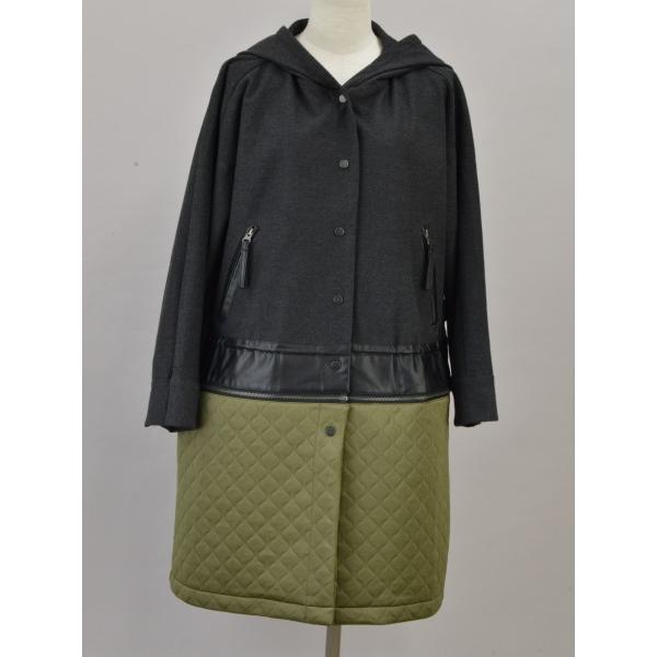 VIVIENNE TAM（ヴィヴィアンタム） 2WAY丈 フード 裾切替 コート 38