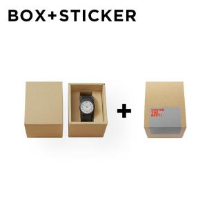腕時計 箱ナシ用のラッピング 無地ボックス＋ステッカー ギフト