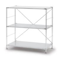 LOHACO - 無印良品 ステンレスユニットシェルフ ステンレス棚セット