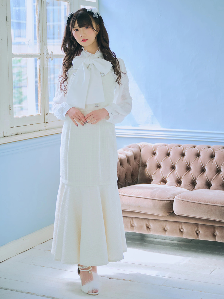 ADEAM ボウタイ リボン ブラウス 後ろカットレース FOXEY 【公式通販】