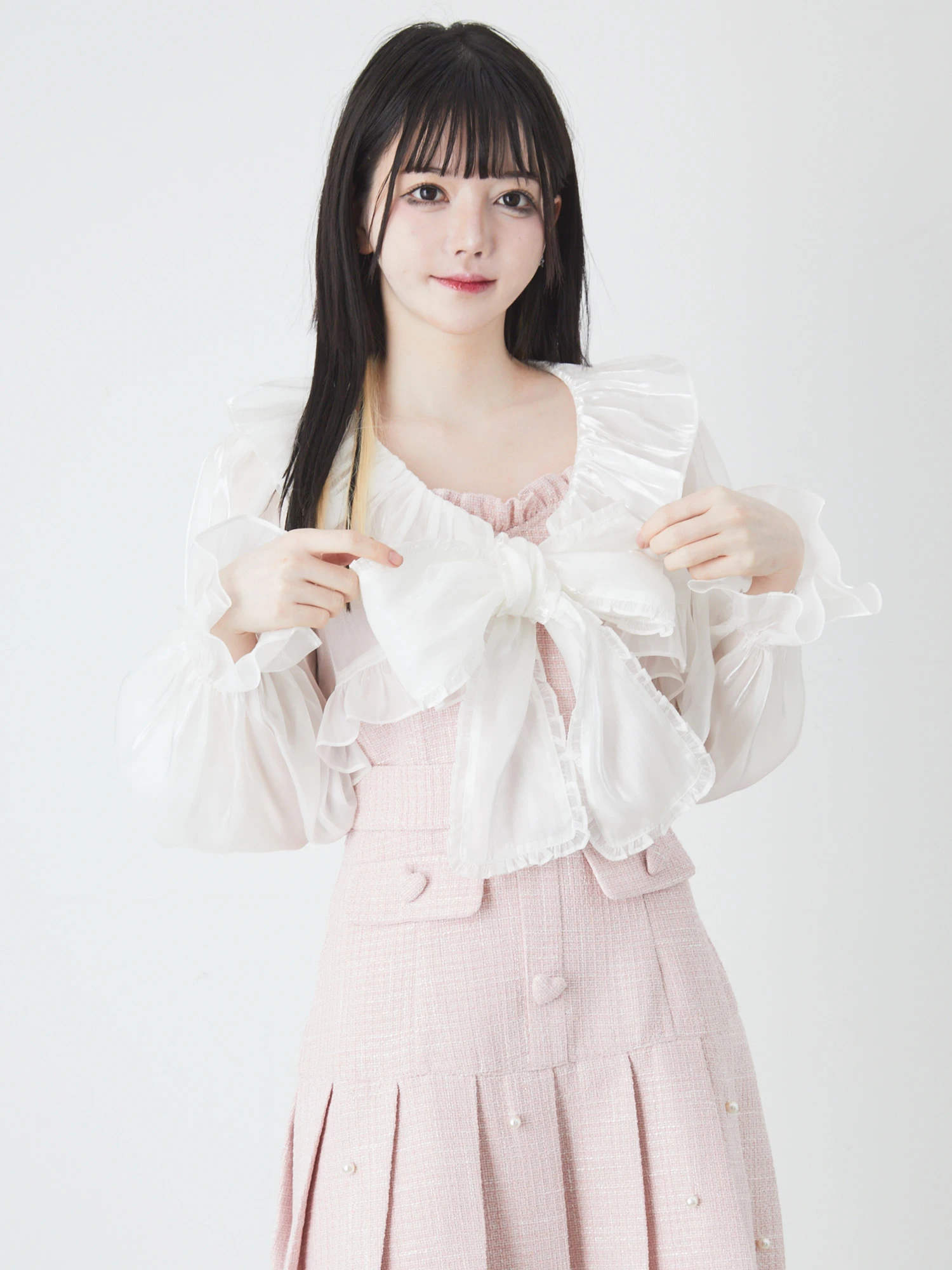 シアークロップドブラウス - Ank Rouge(アンクルージュ)のシャツ