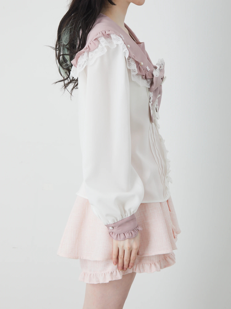 プチリボンセーラーブラウス - Ank Rouge(アンクルージュ)のシャツ