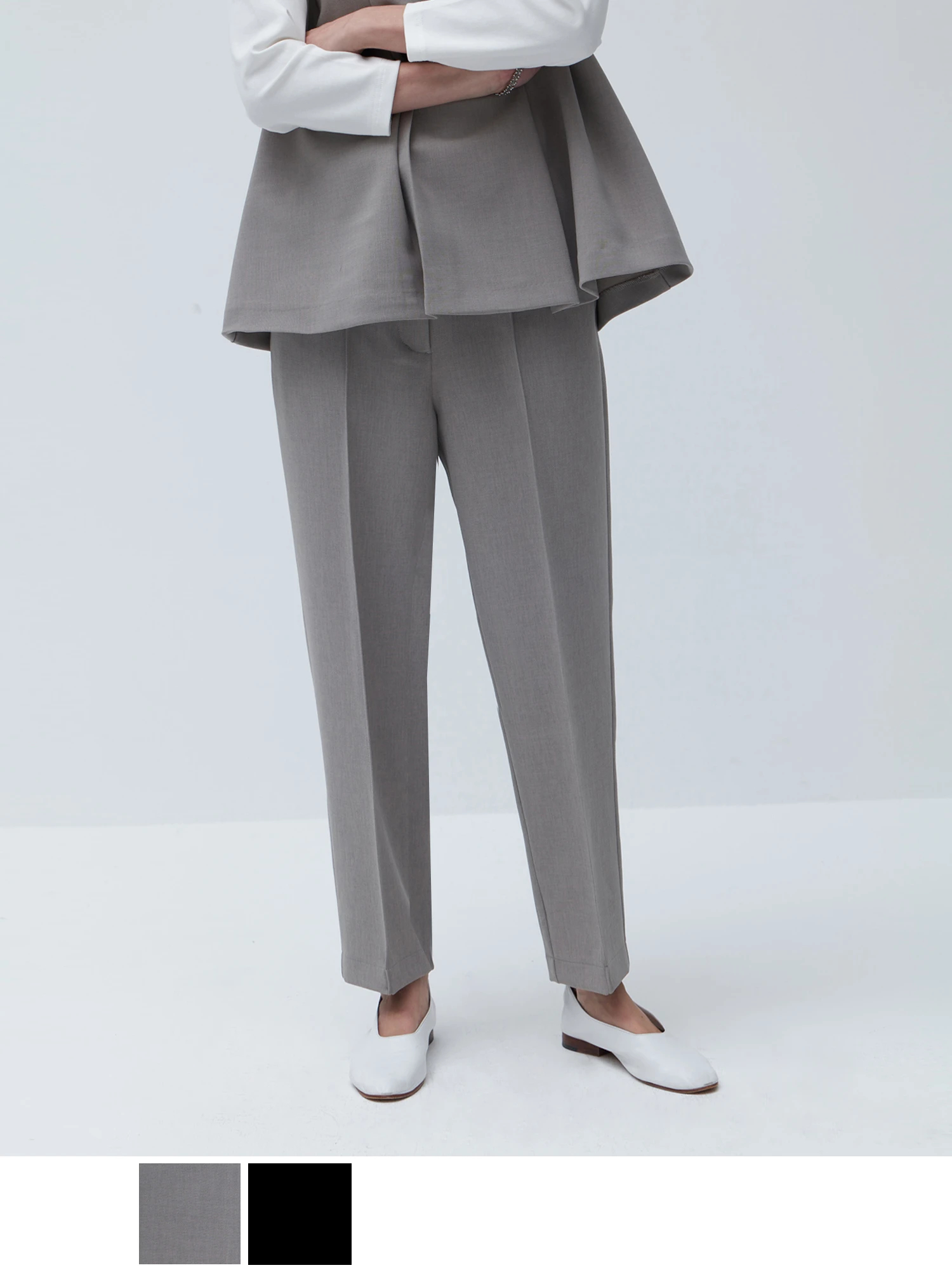 トーンバランステーパードパンツ【セットアップ対応】 / Brown&Street