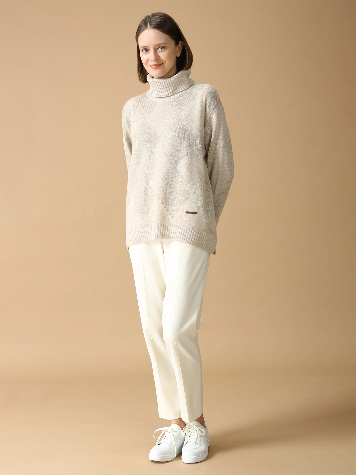 ニューイングランド ハイネック ニット セーター ｜ MORABITO BLANC