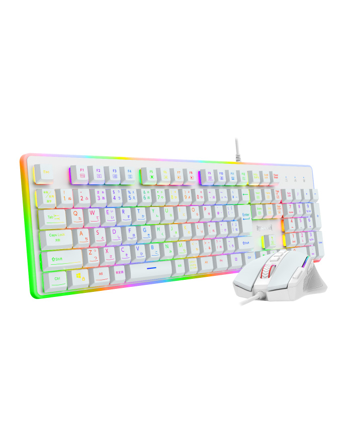REDRAGON ゲーミングキーボード日本語＆マウス 2in1セット品 S133W