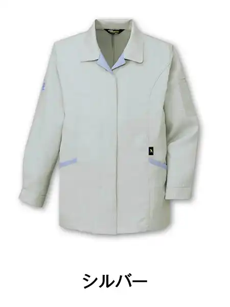 JICHODO】 84425 エコ高制電長袖スモック(フロントファスナー仕様) [春