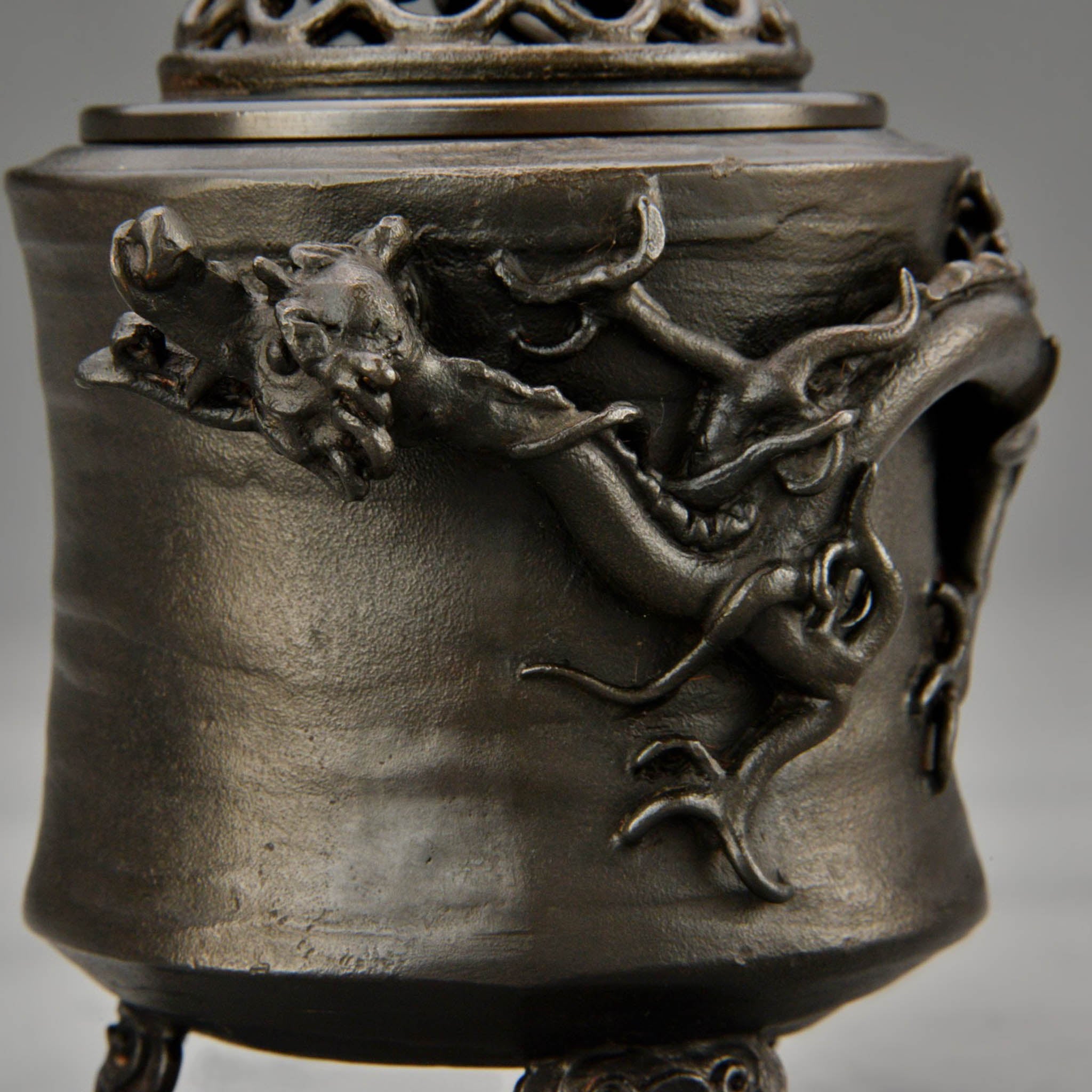 高岡銅器 香炉 | 雨龍 | 銅 | 喜泉堂