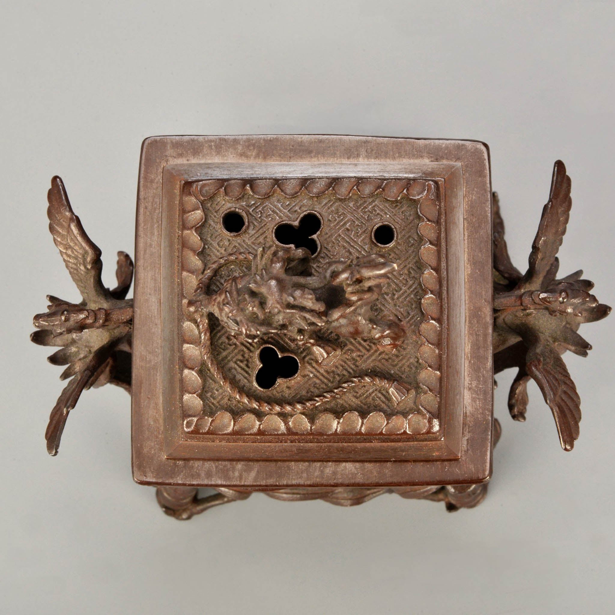 高岡銅器 香炉 | 玉獅子 | 銅 | 喜泉堂